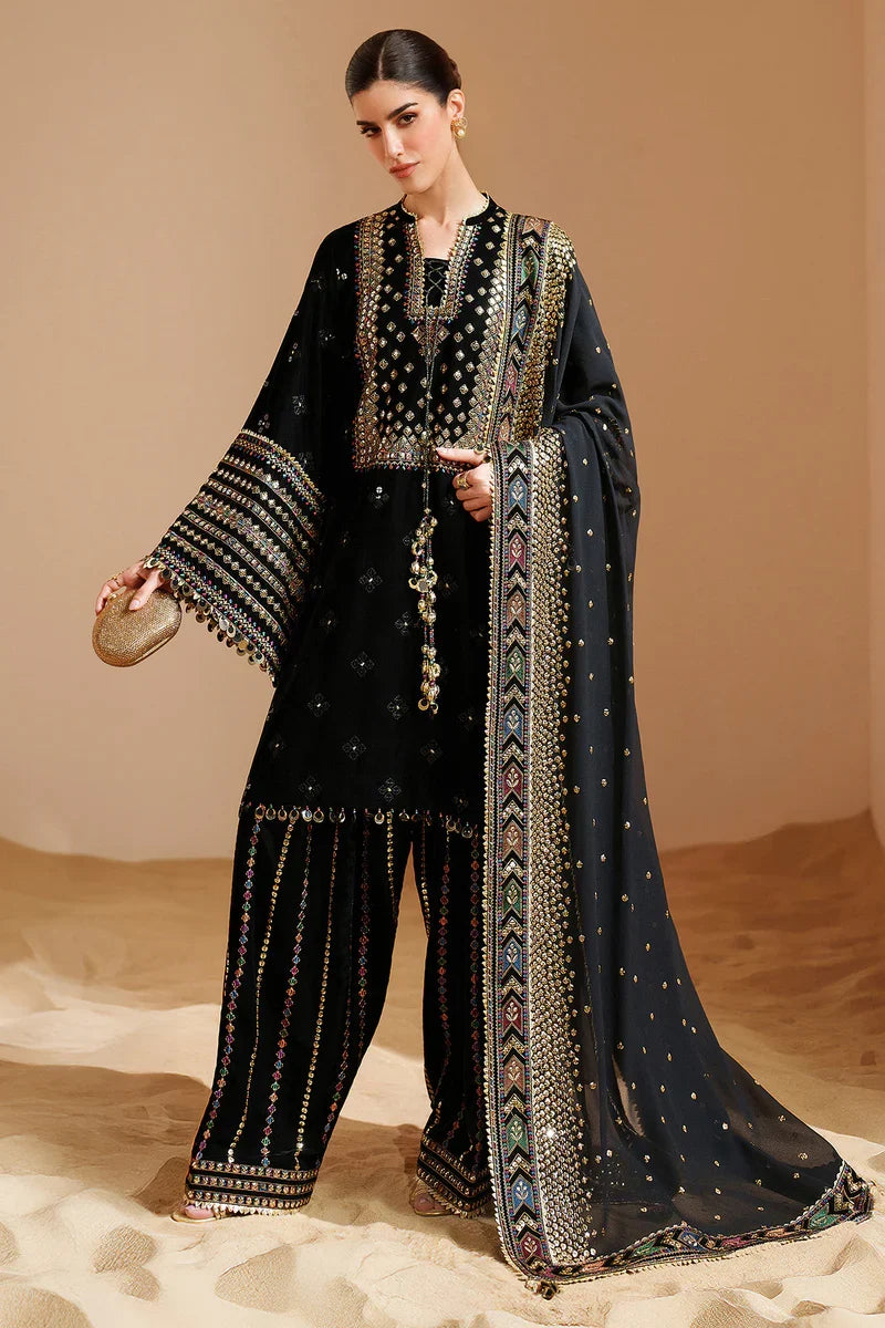 Jazmin - 3PC Luxury Velvet Embroidered Suit (SYT-521)