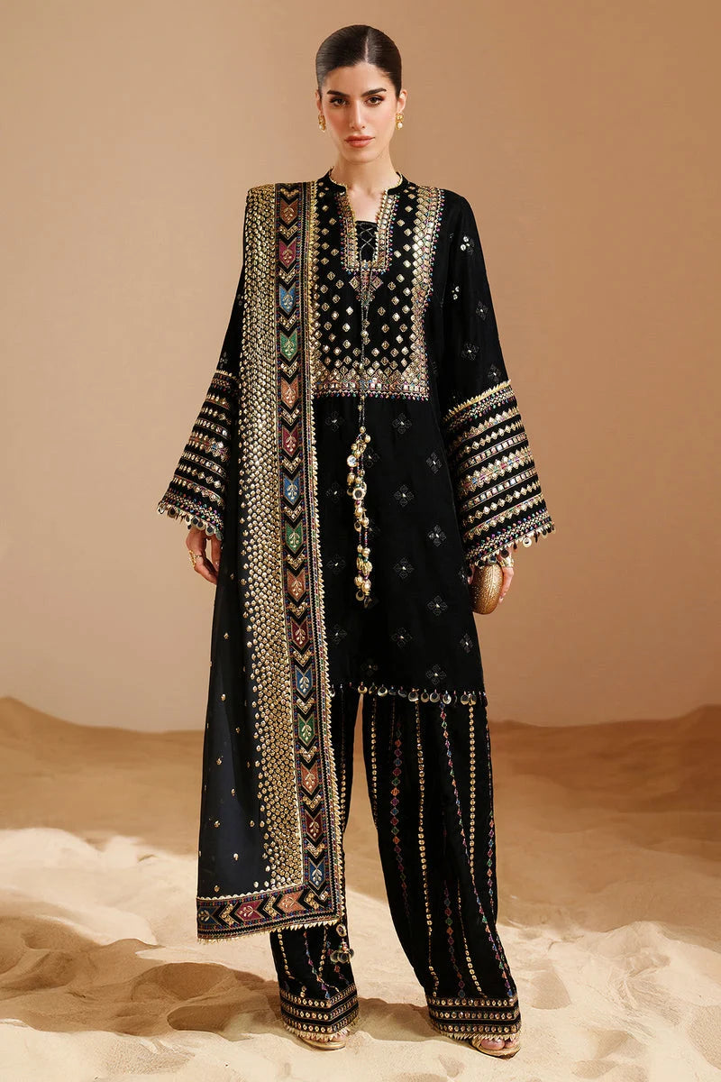 Jazmin - 3PC Luxury Velvet Embroidered Suit (SYT-521)