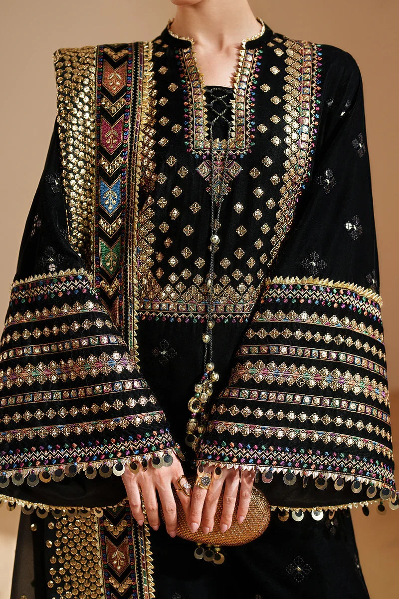 Jazmin - 3PC Luxury Velvet Embroidered Suit (SYT-521)