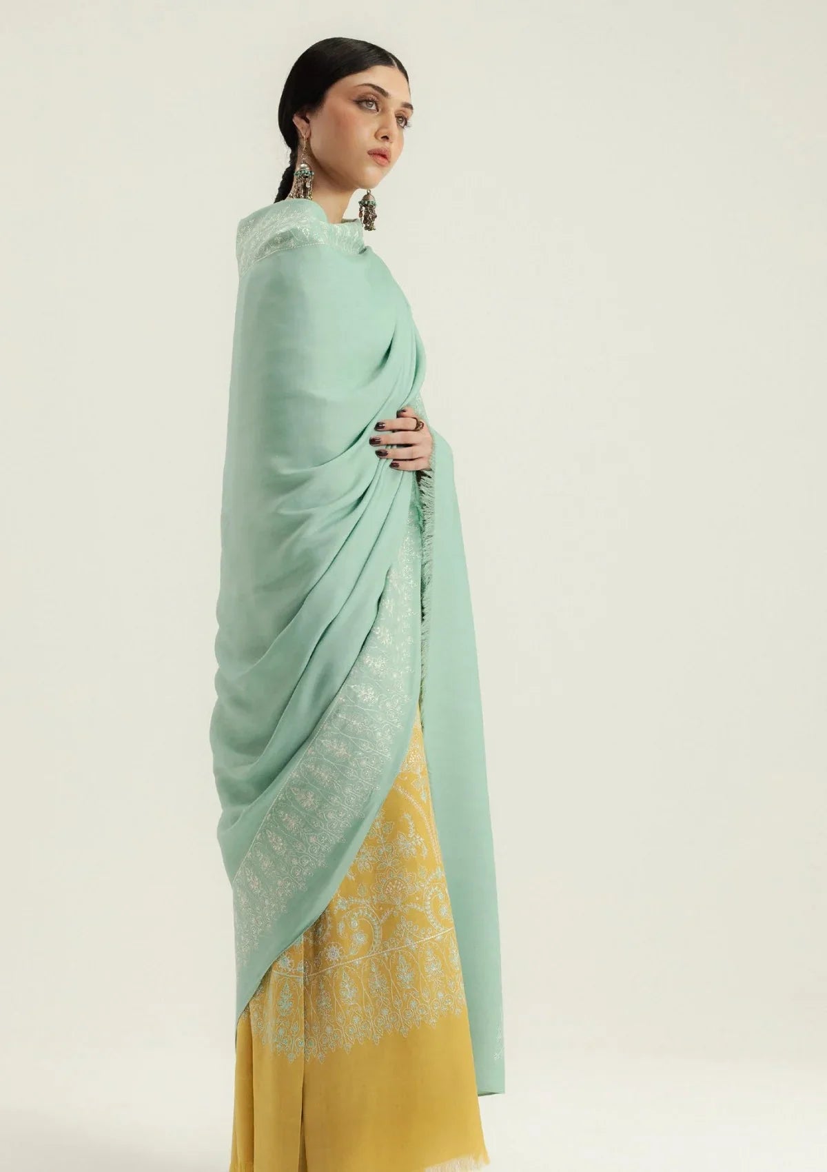 Zara Shahjahan- 3PC Luxury Dhanak Embroidered Suit (SYT-504)