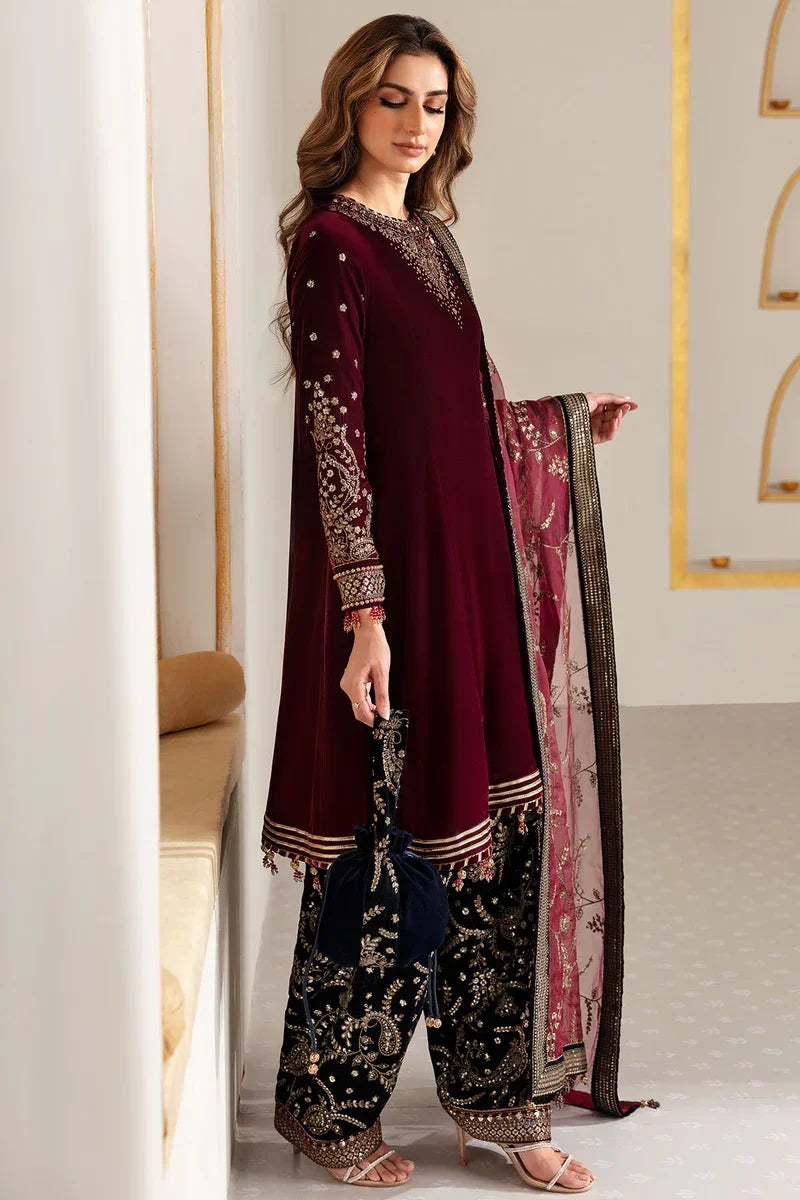 Jazmin - 3PC Luxury Velvet Embroidered Suit (SYT-525)