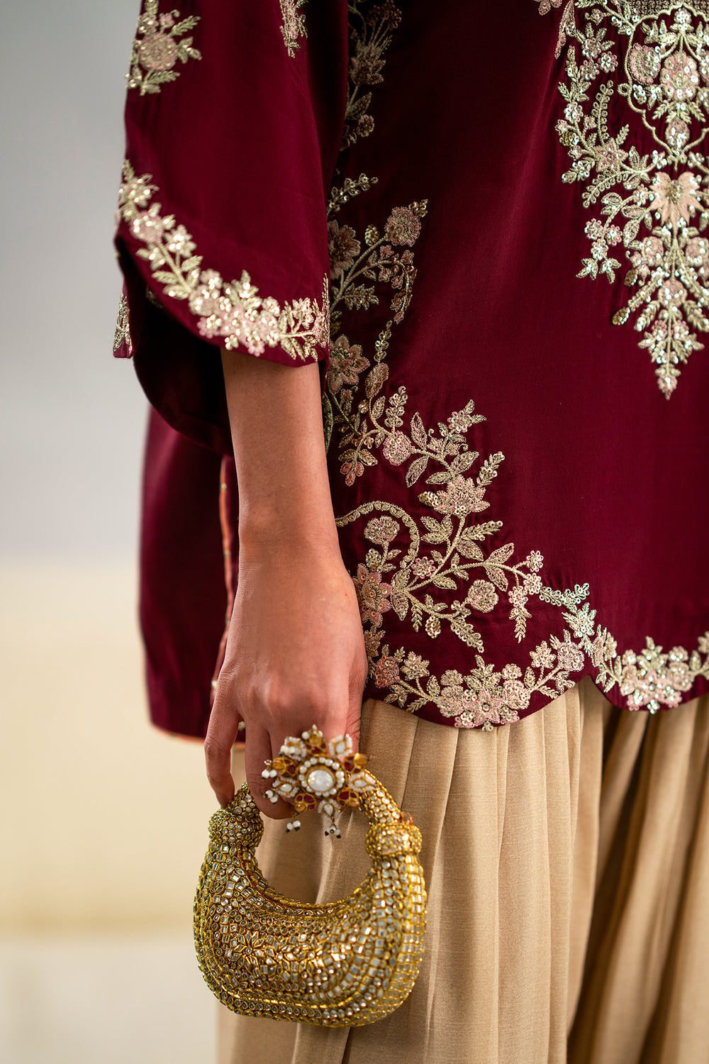 ETHNIC SILK TWO PIECE (SYT-527)