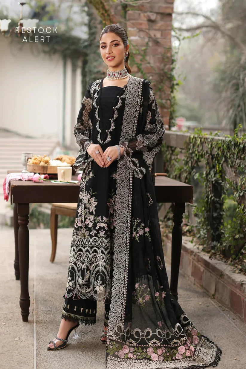 KAHF- 3PC Luxury Dhanak Embroidered Suit (SYT-540)