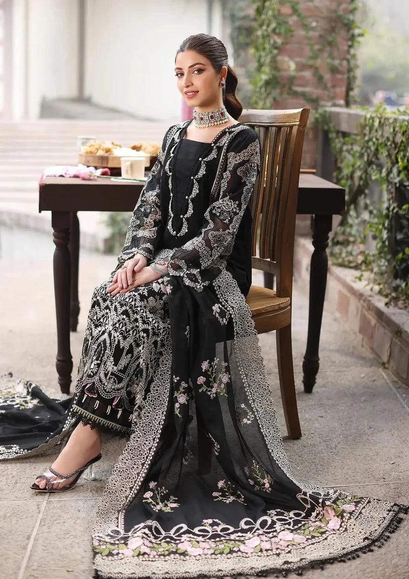 KAHF- 3PC Luxury Dhanak Embroidered Suit (SYT-540)